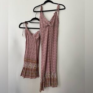Bohemian Floral Mommy & Me Dresses Size S & 5T